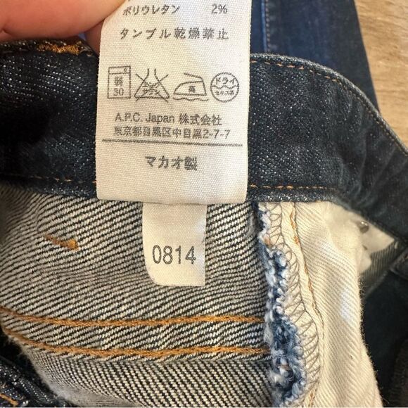 A.P.C. Blue Stone Washed Jean Moulant Japanese Denim Skinny Jeans EUC 29 - Picture 6 of 10